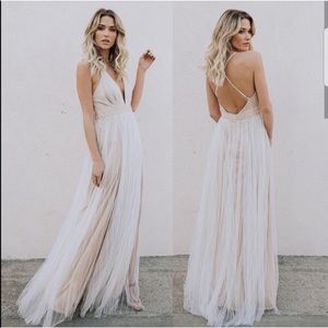 NWT white Vici maxi dress